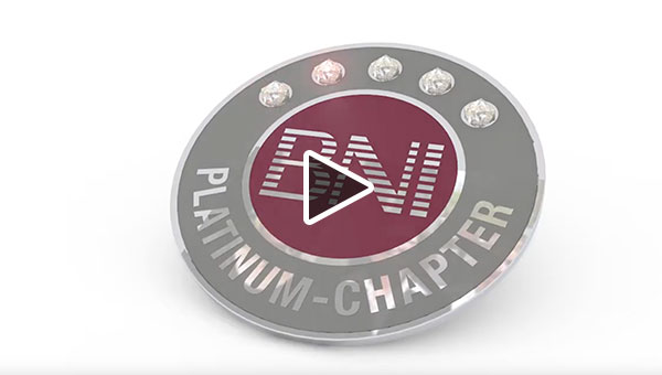 BNI - Platinum Pin - 3D-Animation Overlaybild
